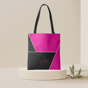 Dam Elegant Simple Mönster Black Cute Tote Bag Tygkasse