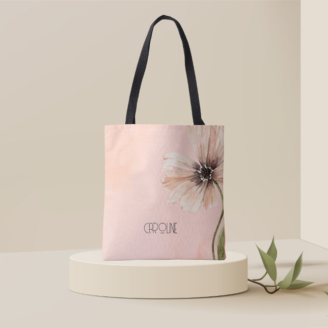 Dam Elegant Vildblomma Boho Söt  Tygkasse (Skapare uppladdad)