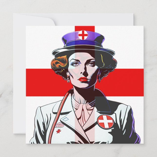 Dam England med engelskt vykort för Flagga (Framsida)