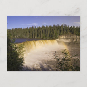Dam Evelyn Falls Territorial Park, nordvästra Vykort