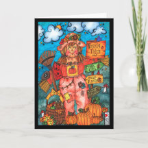 Dam Fågelskrämma Card