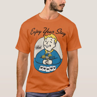 Dam Fallout Video Game Vault Boy Poker Njut Yo T Shirt