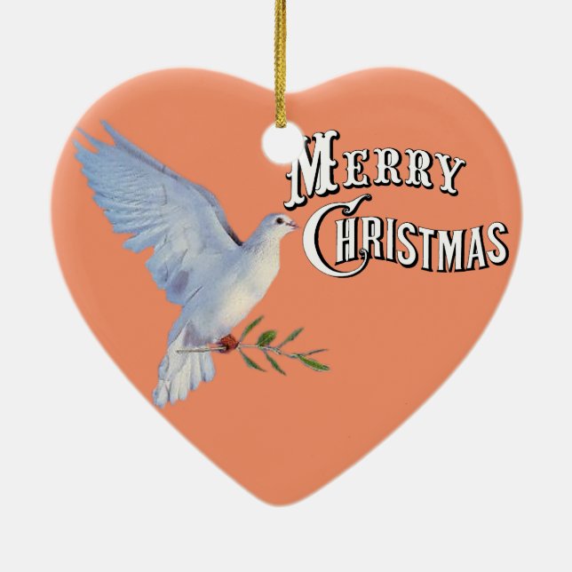 Dam Fantasy Mode Julgransprydnad Keramik (Baksidan)