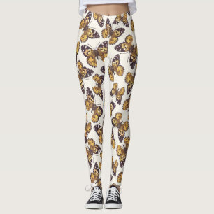 Dam-fjäril mönster leggings