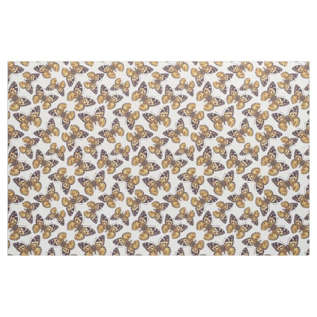 Dam-fjäril mönster tyg (Fat Quarter)