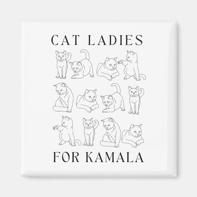 Dam för Kamala Fru talman för folket V Magnet (Framsidan)