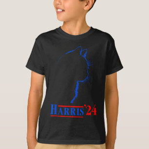 Dam For Kamala Funny Cat 2024 President Kamala T Shirt