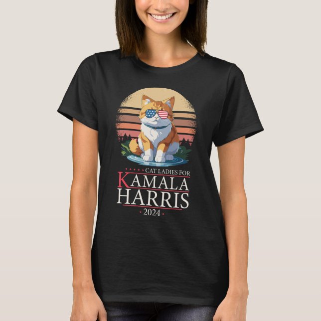 Dam för Kamala - Harris president T Shirt (Framsida)
