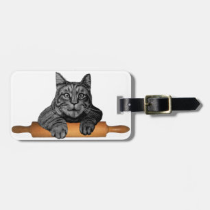 Dam för katt för gåvor för Purrfect bagarekatt Bagagebricka