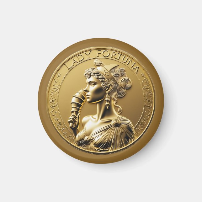 Dam Fortuna, romerska gudinna Magnet (Framsidan)