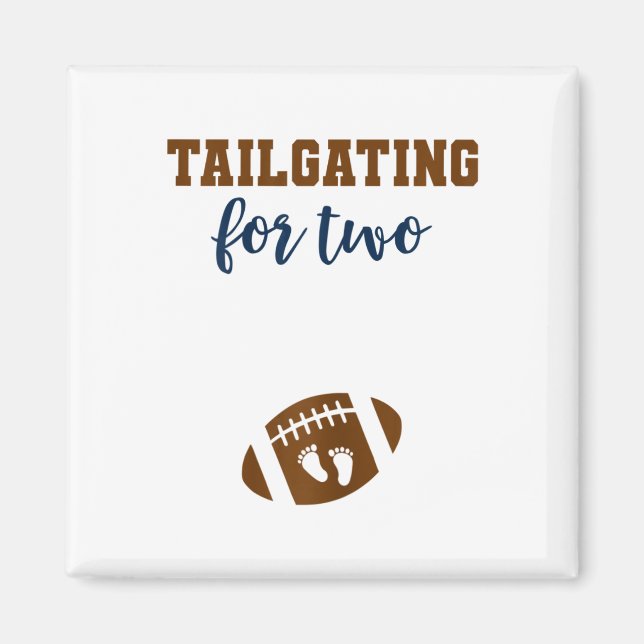 Dam Fotboll Gravid Annonsering Tröja Höst  Magnet (Framsidan)