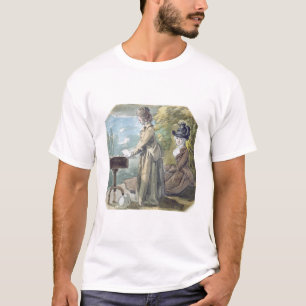 Dam Francis Scott och dam Elliot, c.1770 (w/c ov Tee Shirt