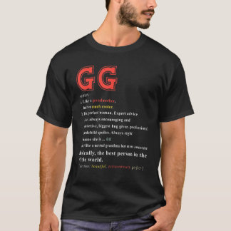 Dam Gg Rolig Mormor Definition Kostym Motiv T Shirt