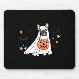 Dam Ghost Svart Fransk Bulldog Boo Hundälskare Musmatta