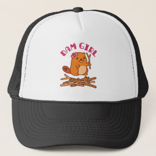 Dam Girl Cute Beaver Keps