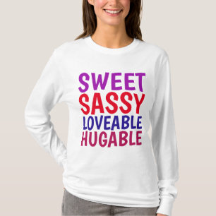 DAM GIRLS T-Shirts, SWEET SASSY HUGABLE T Shirt