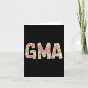 Dam Gma Blommig Tröja Roligt Mammaliv Blomma Motiv Kort