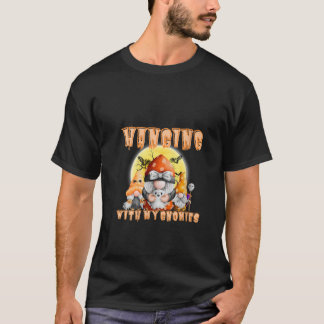Dam Gnome Halloween Hängande Med Mina Gnomer V T Shirt