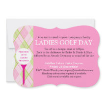Dam Golf-dagars inbjudan till företagsgrupp