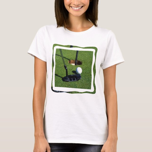 Dam Golf gör den där portartskjortan, T Shirt (Framsida)
