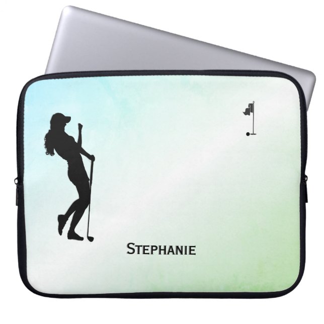 Dam Golf Grönt Personal Laptop Fodral (Framsidan)