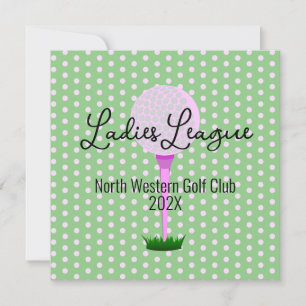 Dam Golf League Golf Party-inbjudan Inbjudningar