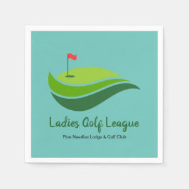 Dam Golf League Party Napkin Pappersservett