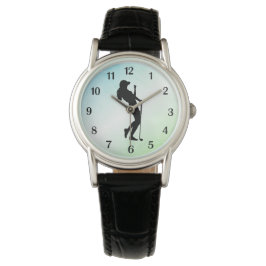 Dam Golf Watch med svart nummer Armbandsur