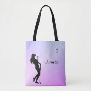 Dam Golfer Lila Personal Tygkasse