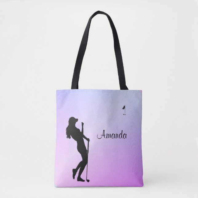 Dam Golfer Lila Personal Tygkasse (Framsida)
