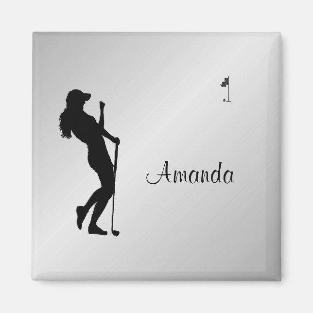 Dam Golfer Personal Magnet (Framsidan)