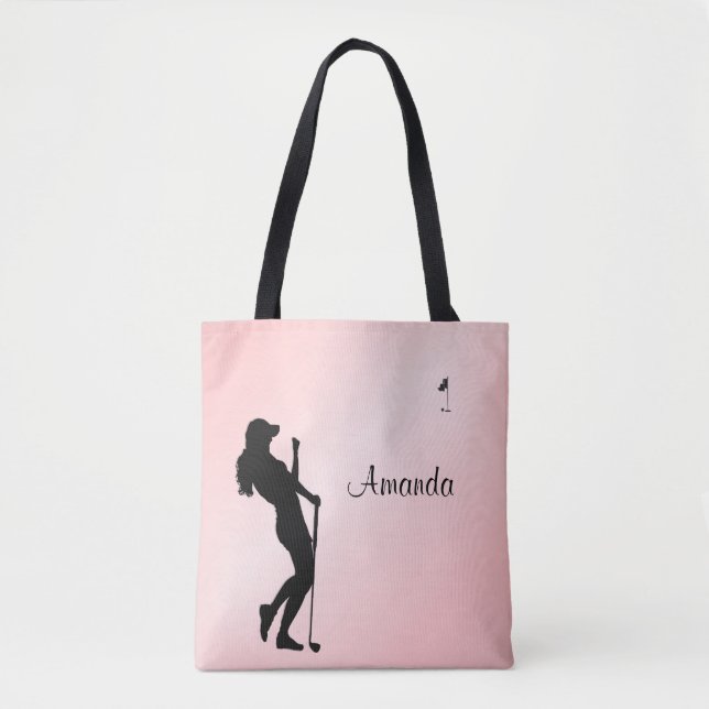 Dam Golfer Rosa Personal Tygkasse (Framsida)