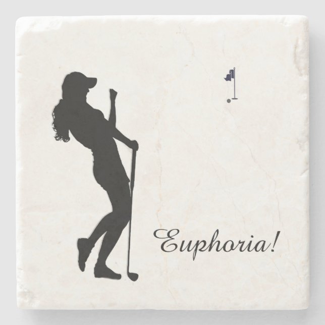 Dam Golfer Stenunderlägg (Framsidan)