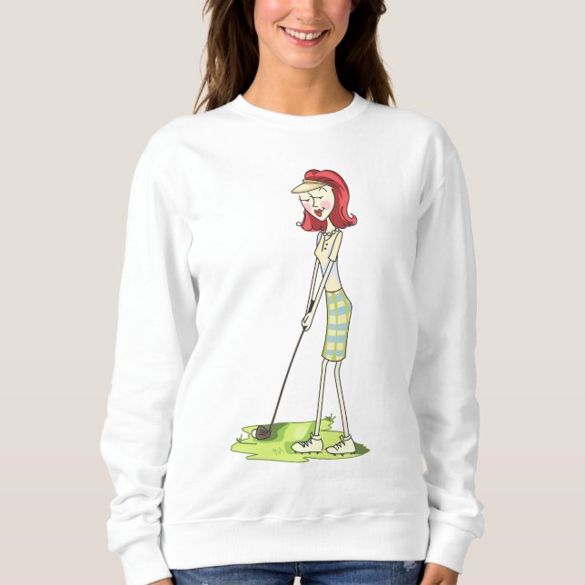 Dam Golfer T Shirt (Framsida)