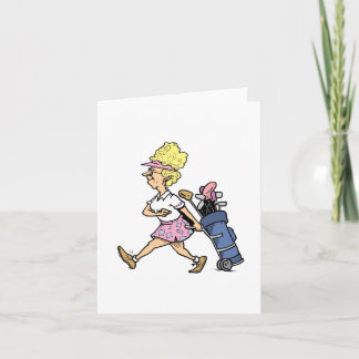 Dam Golfer Tshirts och Gifts Kort