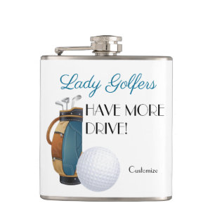 Dam Golferes har mer vinylförpackad kolv Fickplunta