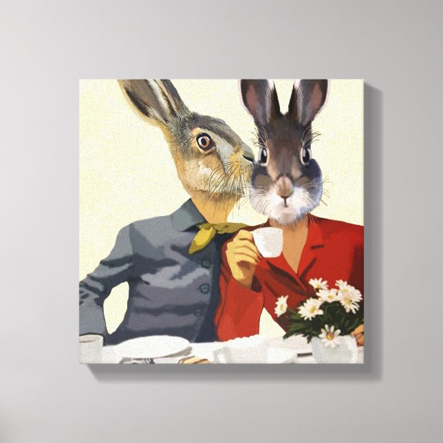 Dam Gossiping Canvastryck (Framsida)