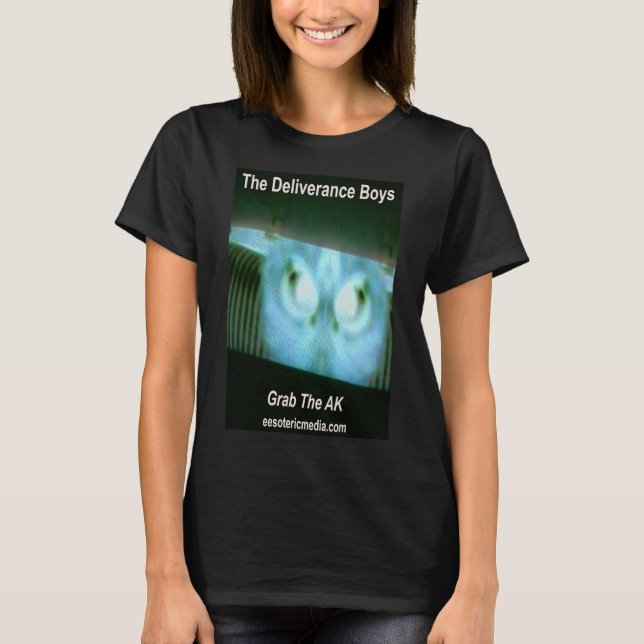 Dam "Grab The AK" svart t-shirt. T Shirt (Framsida)
