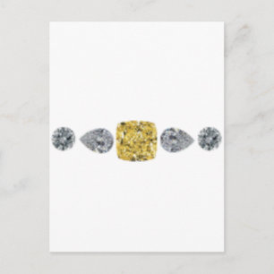 Dam Gult Diamond Necklace Vykort