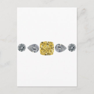 Dam Gult Diamond Necklace Vykort