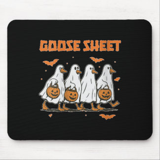 Dam Halloween Höst Gås Lakan Spöke Blommig Höst Musmatta