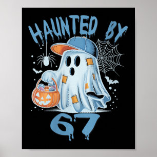 Dam-Halloween meme 6 7 Six Seven 67 Halloween Cos Poster