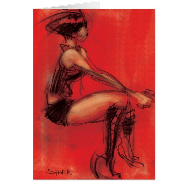 dam hälsningskort (Framsidan)