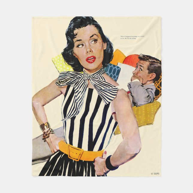 Dam har blivit förolämpat 2 fleecefilt (Framsidan)