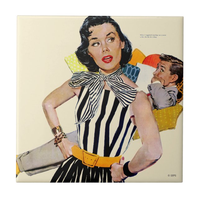 Dam har blivit förolämpat 2 kakelplatta (Framsidan)