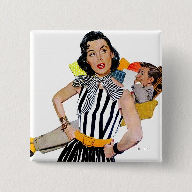 Dam har blivit förolämpat 2 knapp (Framsida)