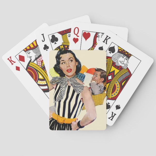 Dam har rådfrågats spelkort (Baksidan)