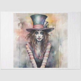 Dam Hatter Mad Hatter Decoupage Papper