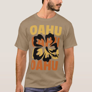 Dam Hawaiian Islands Surf Style Oahu Hibiscus F T Shirt