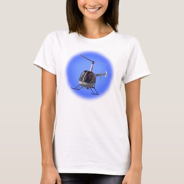 Dam Helikopter T-shirts Coola Chopper Tees (Framsida)